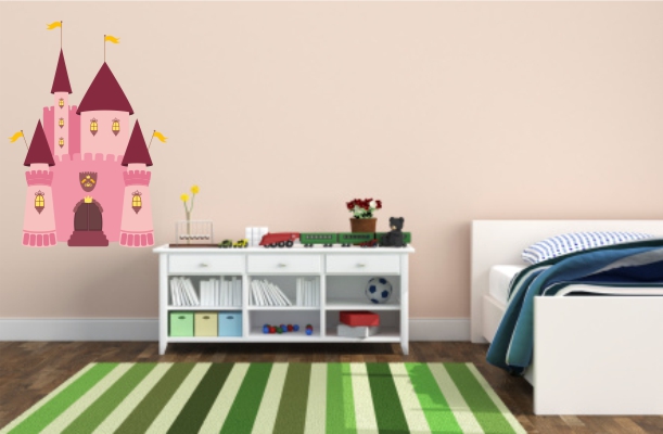 princess pink castle